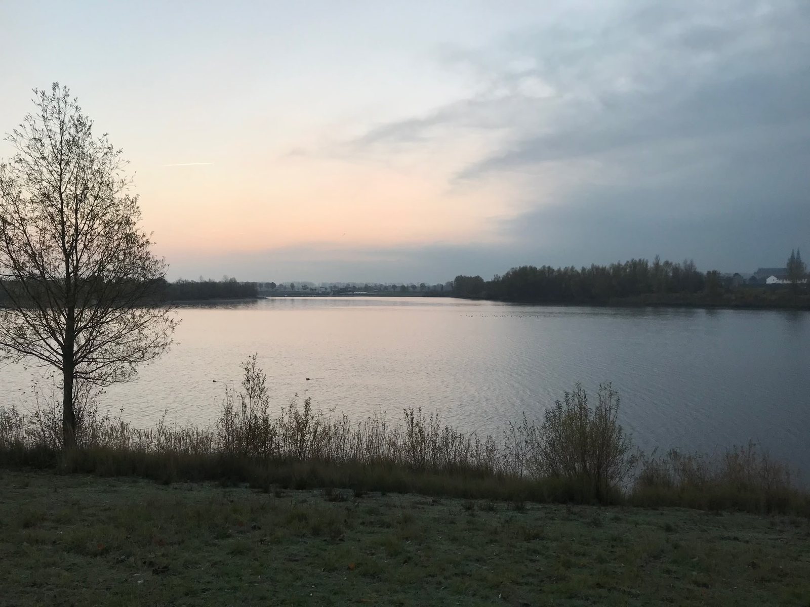 Ruhiger See im sanften Morgenlicht